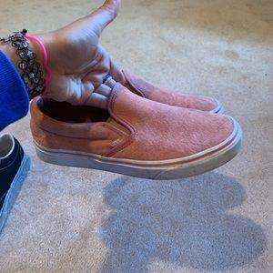 Pink suede vans